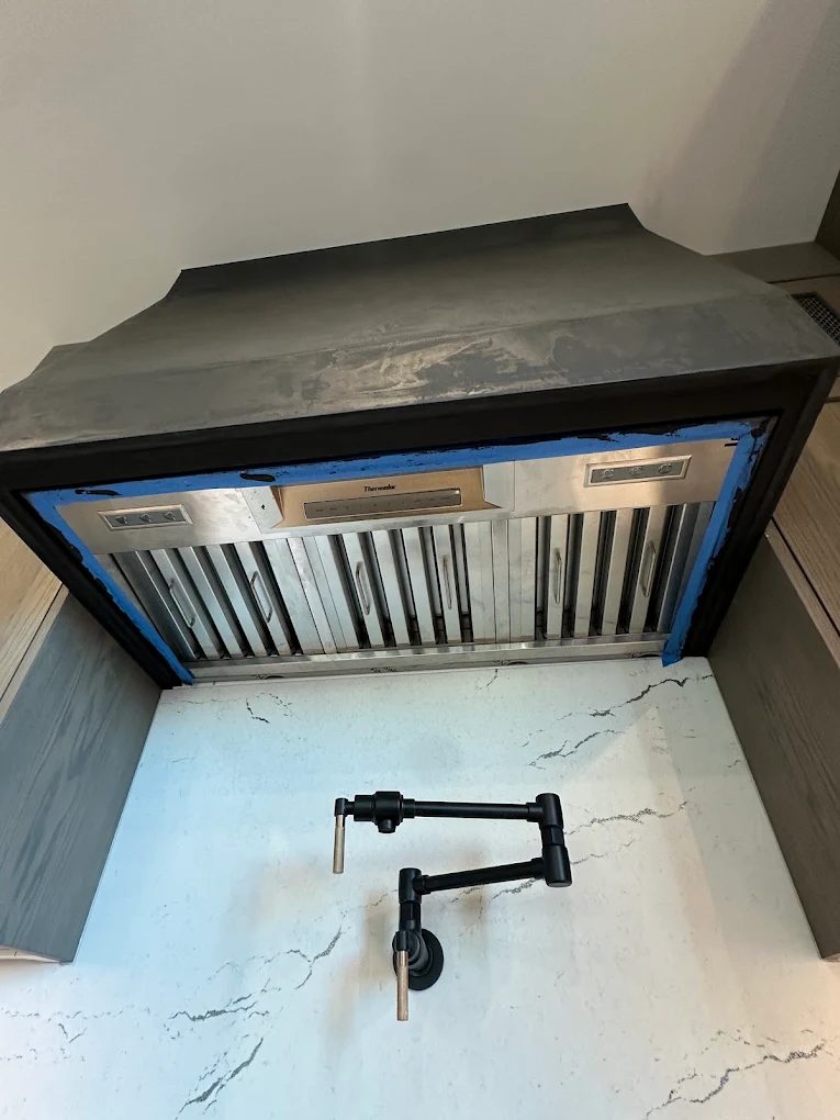 Custom range hood installation by NoBull Man